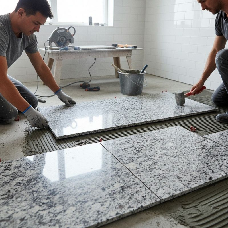 Crushed Granite Installation