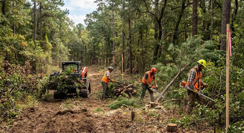 Underbrush Clearing in Katy, TX